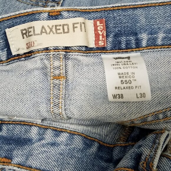 Vintage Levis 550 Relaxed Fit Men's Jeans 38X30 - Picture 2 of 4